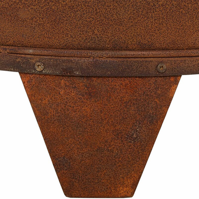 Dekorasi Corten Steel Garden Treasure Fire Pit Ukuran Khusus