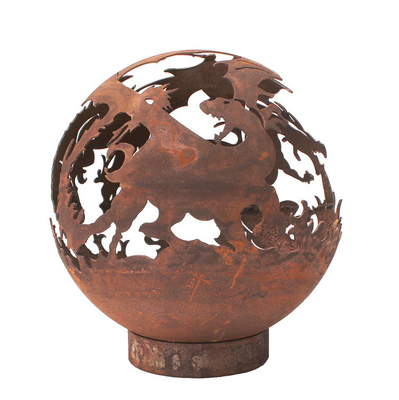 Khas Corten Steel Rusty Metal Heater Fire Pit Ketebalan 5mm