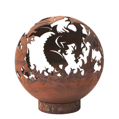 Khas Corten Steel Rusty Metal Heater Fire Pit Ketebalan 5mm