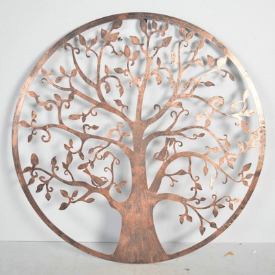 61.5 Cm Bronze Tree Of Life Metal Garden Wall Art Untuk Rumah