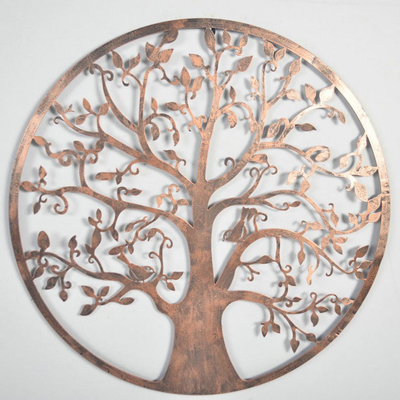 61.5 Cm Bronze Tree Of Life Metal Garden Wall Art Untuk Rumah
