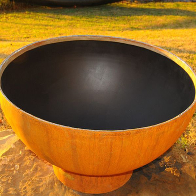 Firepits Potong Laser yang Dapat Disesuaikan Portable Corten Steel Fire Pit Outdoor Prerusted