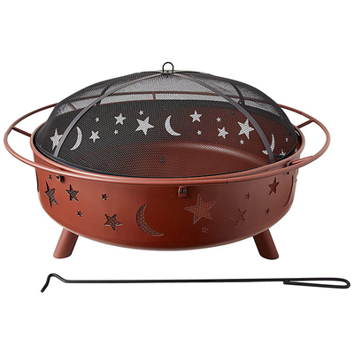 Lubang Api Baja Stamping Baja Disesuaikan Corten Steel Firebowl Ketebalan 3mm