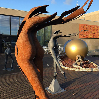 Gnee Garden Weathering Steel Dekoratif Metal Yard Art Outdoor