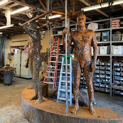 Gnee Garden Weathering Steel Dekoratif Metal Yard Art Outdoor