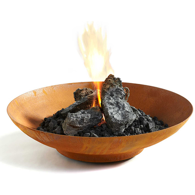 Patio Outdoor Garden Corten Steel Fire Bowl Pit Pembakaran Kayu Berat Karat Besar