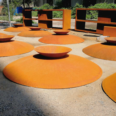 80cm Rusty Corten Fire Bowl Anglo Outdoor Untuk Pesta Berkemah