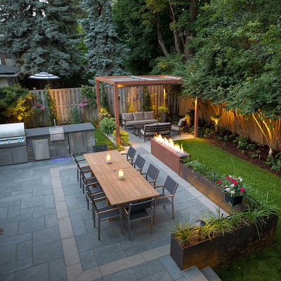 Steel Fire Pit Outdoor Dekorasi Taman Rumah Rusty Corten Steel Fire Pit