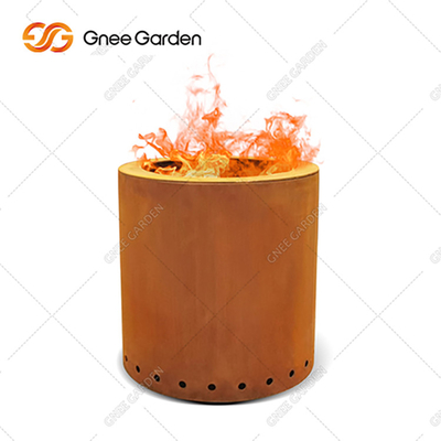 Corten Steel Fire Pit Luar Corten Steel Fire Pit Pembakaran Kayu Berkarat