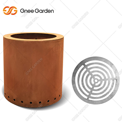 Corten Steel Fire Pit Luar Corten Steel Fire Pit Pembakaran Kayu Berkarat
