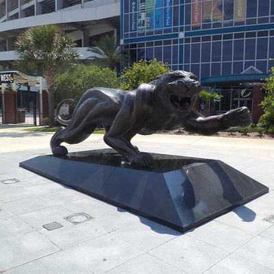 Black Jaguar Outdoor Bronze Sculpture Bronze 8mm Tebal