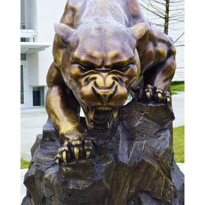 Black Jaguar Outdoor Bronze Sculpture Bronze 8mm Tebal