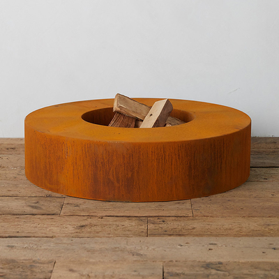 Corten Steel Rusty Metal Ketebalan 2mm Pemanas Corten Steel Fire Pit Untuk Mangkuk Lubang Api Luar Ruangan