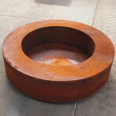 Corten Steel Rusty Metal Ketebalan 2mm Pemanas Corten Steel Fire Pit Untuk Mangkuk Lubang Api Luar Ruangan