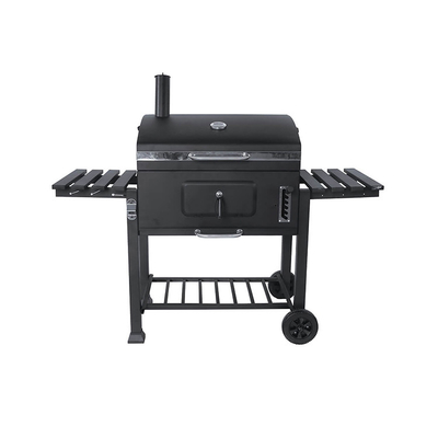 Panggangan Arang Outdoor Dengan Meja Samping Grate In Sistem Parut Charcoal Grills Outdoor Cooking Grills Outdoor Cooking