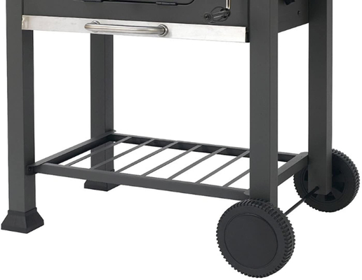 Panggangan Arang Outdoor Dengan Meja Samping Grate In Sistem Parut Charcoal Grills Outdoor Cooking Grills Outdoor Cooking