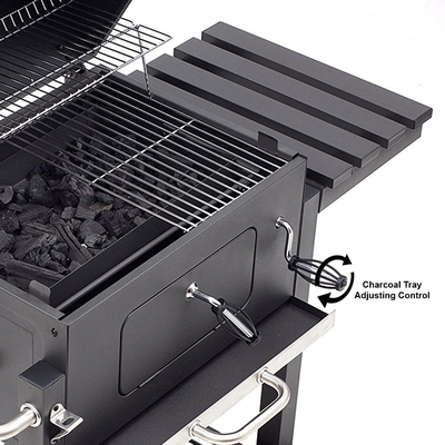 115cmx46cm Hitam Pemanggang Memasak Luar Ruangan Portabel Untuk Kompor Barbekyu