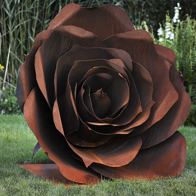 3mm Tebal Unik Corten Steel Sculpture Metal Yard Art Sculpture