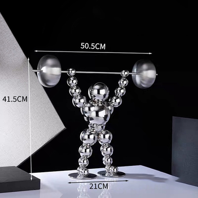 Patung Senam Patung Stainless Steel Tinggi 41.5cm Untuk Rumah