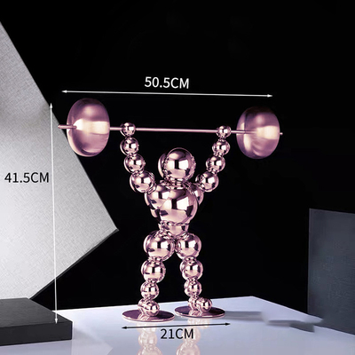Patung Senam Patung Stainless Steel Tinggi 41.5cm Untuk Rumah