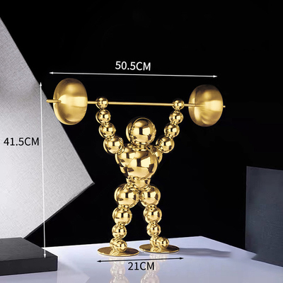 Patung Senam Patung Stainless Steel Tinggi 41.5cm Untuk Rumah