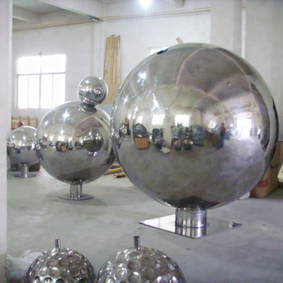 Patung Stainless Steel Bola Berongga H245cm Untuk Dekorasi Luar Ruangan