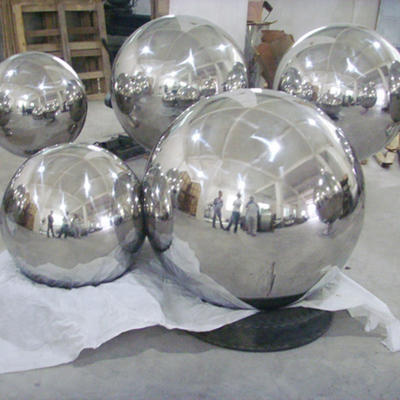 Patung Stainless Steel Bola Berongga H245cm Untuk Dekorasi Luar Ruangan