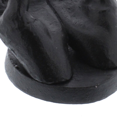 Set Patung Tangan Besi Cor Antik Hitam 5.5 Inch Kreatif Untuk Dekorasi Rumah