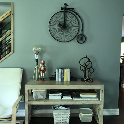 Vintage Wall Mounting Metal Cycle Wall Decor Disesuaikan Untuk Restoran