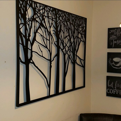 29x38 Inch Tree Of Life Artwork Metal Laser Cut Untuk Taman