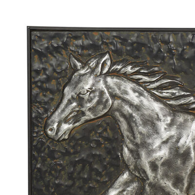 SGS Certified Muscular Black Stallion Wall Art Besi Cor Elegan