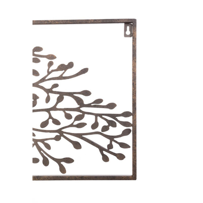 Gnee Garden Rectangular Metal Wall Art Decor Tree Dirancang Disesuaikan