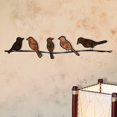 Kreatif Vintage Metal Wall Art Decor OEM Logo Panjang 28,5 Inci